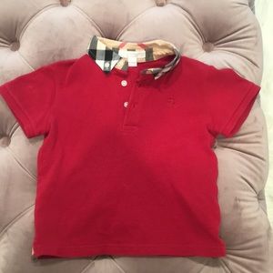 Burberry toddler boy collared shirt